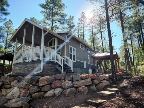 Luxurious Tiny Cottage-Relax-Hike-Fish-Eat!! - バルコニー