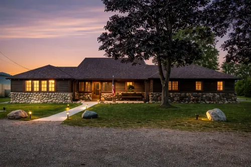 Lake Huron Beachfront, Hot Tub, Kayaks, 10 minutes to Mackinaw City - Chalets