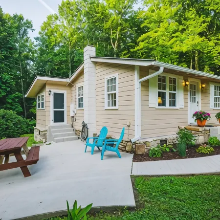 Rustic cabin at Dupont Forest