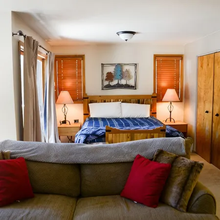 Cozy large studio condo.
