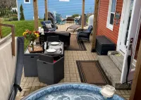 Relax on the South Shore, steps from 2 beaches, ocean views & hot tub. - 3-Star