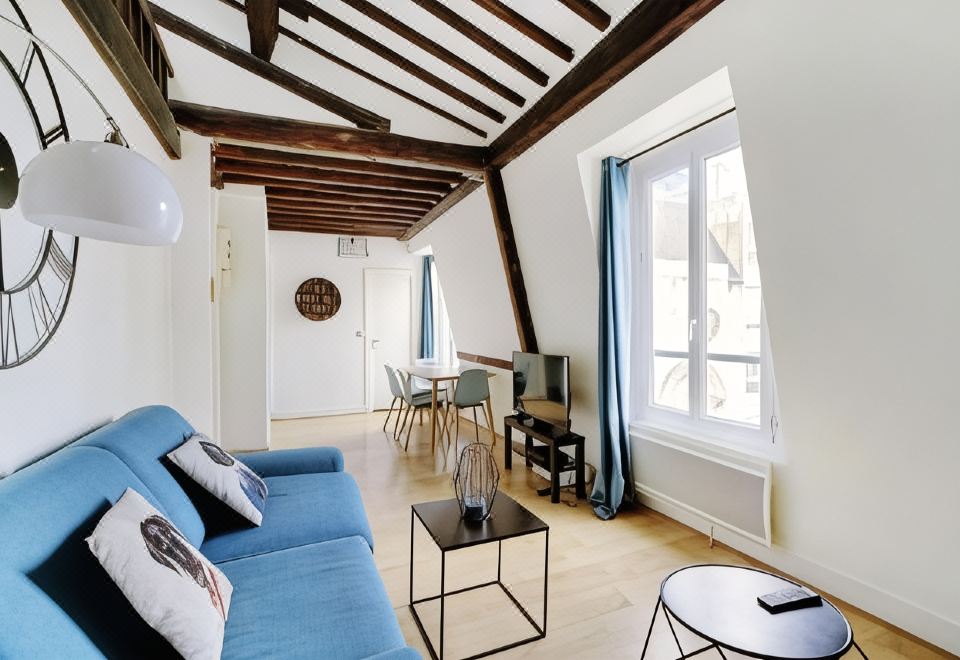 마레 지구 중심의 파리지앵 매력 숙소의 외부 전경 이미지