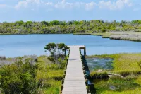 Waterfront Soundside Cottage with Private Dock - Steps to the Beach! Sleeps 4. - 4-Star
