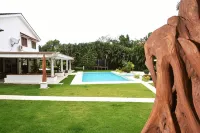 Las Terrenas Front Beach and Garden Villa with Private Staff