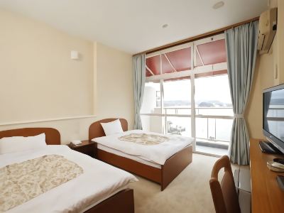 オーシャンビューツインルーム(浴室) 平戸たびら温泉 サムソンホテルの写真