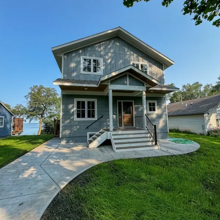 Escape to a lakeside cabin with stunning panoramic views of Ottertail Lake