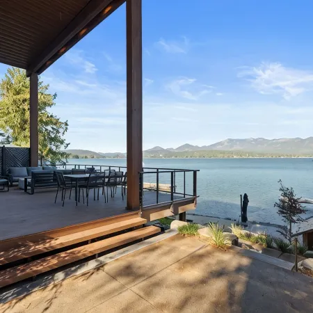 New Modern Luxury Home. Enjoy the Sweeping Lakefront and Mountain View’s.