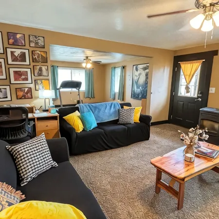 Spacious Open Living Space in This Beautiful Mother-in-Law Basement Apartment