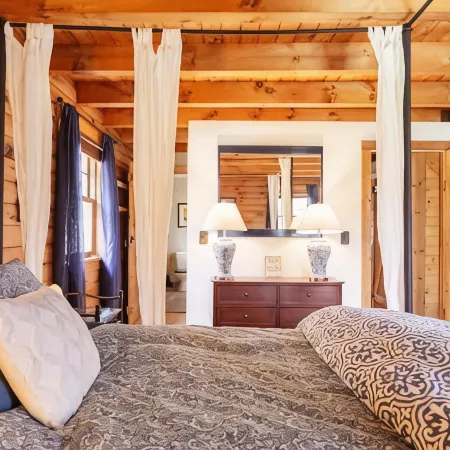 Log Cabin at the Goat Sanctuary, Healing for Humans and Animals