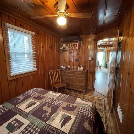Three bedrooms with kitchen and a huge deck.