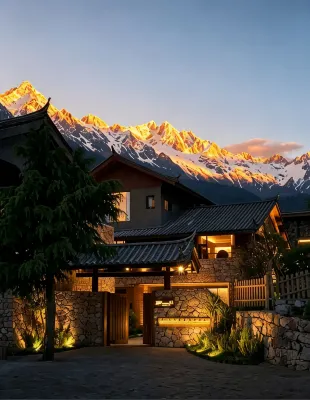 Lijiang Jianshijian Wild Luxury Holiday Villa (Yulong Snow Mountain Yuhu Village Store) - ジャグジー