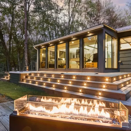Lux Designer Private Waterfront Crooked River Sebago - Glass Walls - Huge Yard