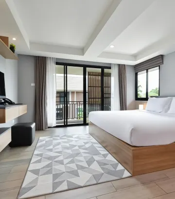 ห้องเตียงคิงไซส์ พร้อมวิวสวน