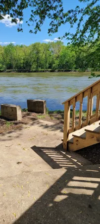 Relax on the Rock River in Fall, Book Our Cozy 1-Bedroom Cabin!