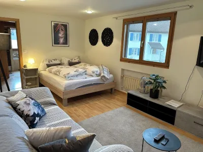 Central but quietly located, lovely and well furnished flat in Balzers. Hotele w: 