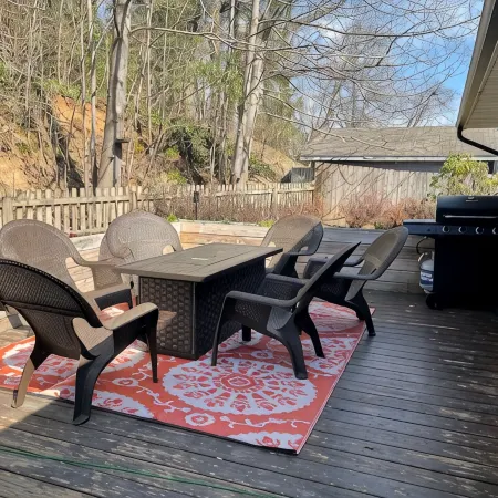 Downtown Brevard Hideaway Steps from Main St Restaurants-Dog Friendly, Fenced
