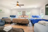 Luxurious 5-bedroom house with swim-spa, fitness&weight room, game room, & more!