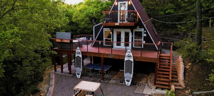 Secluded Lake Retreat • Hot Tub, Fire Pit, Golf Cart + Mini Golf Hotels in Grayson County