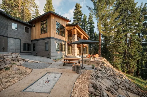 New modern home with spectacular view on 5 private acres