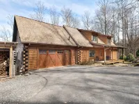 Elk Mountain Lodge: An AVL Mountain Escape w/Hot Tub, Fireplace, Hi-Speed Wifi - Chalets