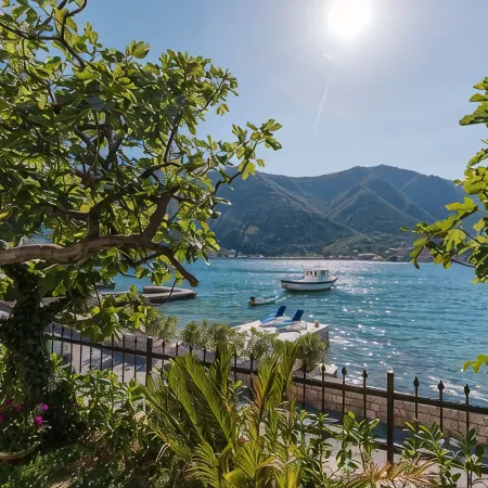 Beach front Holiday Home Villa Radanovic with Pool and Kotor Bay Sea View