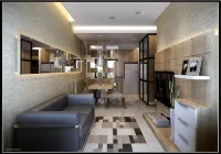 2 bedroom apartment near jiexpo with 6 bed & 2 bathroom