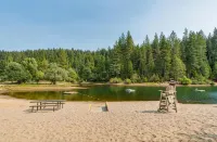 Cozy studio cabin in Arnold California with WiFi, AC