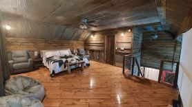 Private, rustic country home with hot tub, movie theater and a view