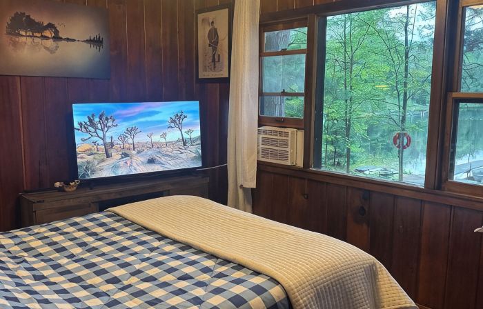 Cabin on lake . Pet friendly