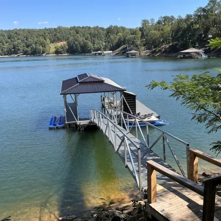 A-Deck With a View. A unique lakeside home on Smith Lake