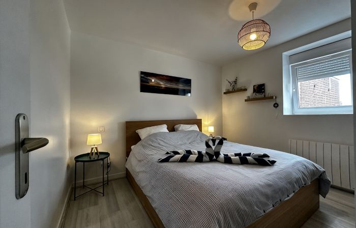 T3 duplex hyper center fort mahon 700 meters from the beach close to all shops.