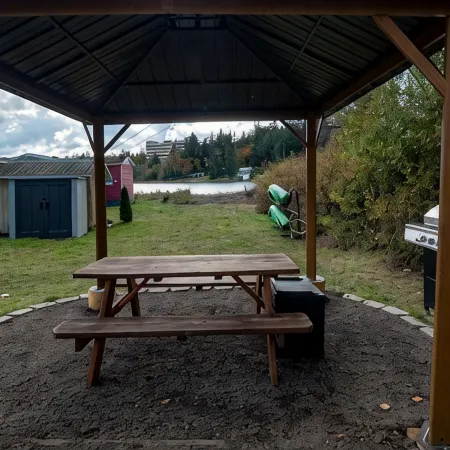 Beachfront Steampunk Airstream, Cosy Year-Round Glamping on the Kitsap Peninsula