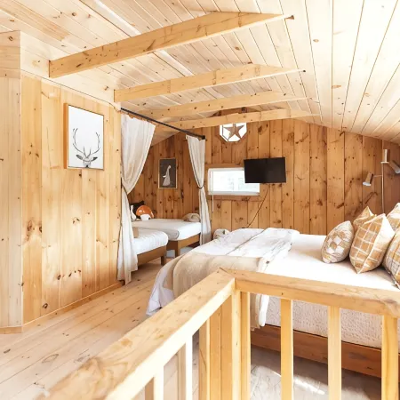 Cabin on a private lake + RV hookup. Surrounded by trails, lakes, and wildlife