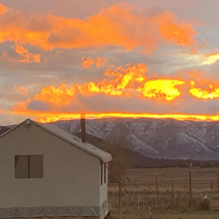 On-Farm Glamping Tent with Views of Mesa Verde