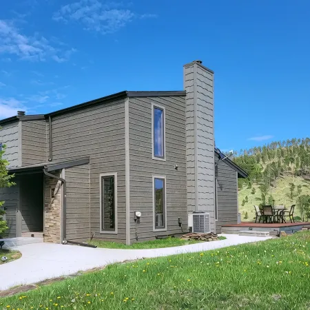 A beautiful mountain lake setting located in the 'Heart of the Black Hills'