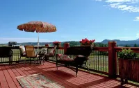 Elk Springs Ranch with grand mountain views with new frisbee disc golf course.