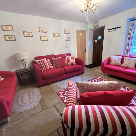 Roseleigh Cottage in the heart of Stow-on-the-Wold with parking for 2 cars.