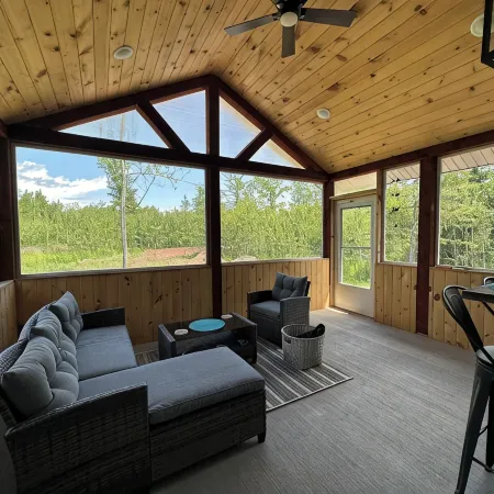 This cozy cottage is a short walk to Herbster beach! Easy access to TRAILS!