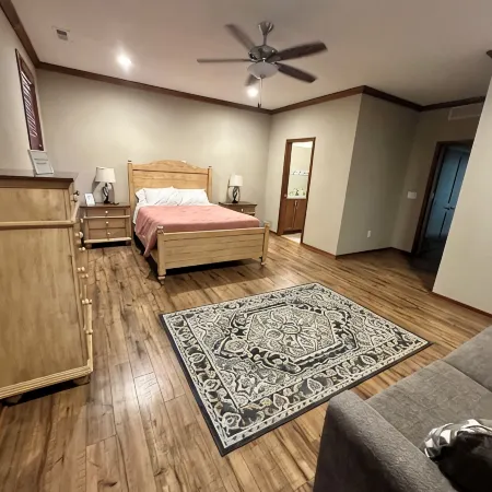 Luxury condo. 2 car garage, rooftop patio. Perfect for work or play!