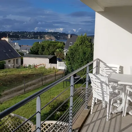 Sea View, 3 Rooms with Terrace, 200m MORGAT Beach