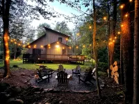 Cozy Cabin with Pond, Game Rm, Pool & Fire Pit