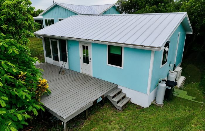 Sea cottage 2/1 in white sound on GTC Abaco Bahamas full kitchen, AC & WiFi