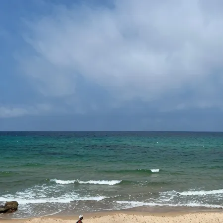 Blue Lagoon duplex with views of cape blanc, sea x1f30a;, grotto beach and forestx1f333; Отели в г. Бизерта