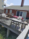 Beautiful Ocean Front Studio with direct beach and access to a deck.