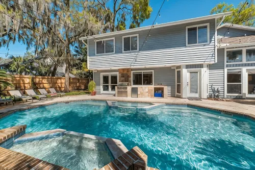 Spacious retreat just minutes from the beach with a stunning pool and game rooms - 4-Star