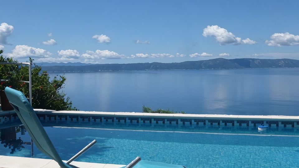 Villa in Podgora, 2 app. quiet super sea and island view. Private pool, WiFi