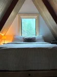 Vintage A-frame Cabin with Private River and Scenic Views