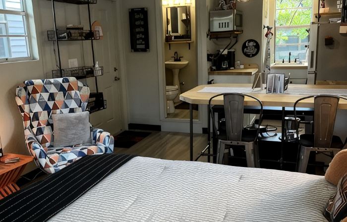 The Harley Hideaway, a tiny house on the Water