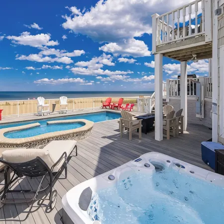 Luxury Multi-Level Oceanfront- Salt Water Pool- Heated Option &Spa, Pet Friendly