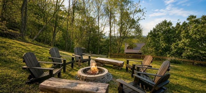 Sunrise Views + Hot Tub + Fire Pit - Near Hawksnest Hotels in Avery County